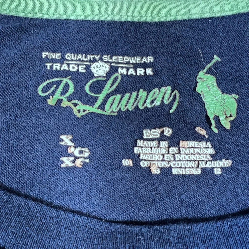 Polo Ralph Lauren Sleepwear T-Shirt Crew‎ Neck Short Sleeve XLT